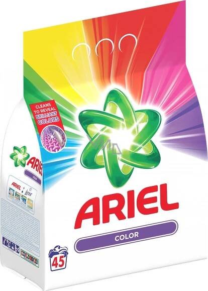 Ariel Color washing powder for colored laundry 45 doses 3.375 kg - VMD parfumerie - drogerie