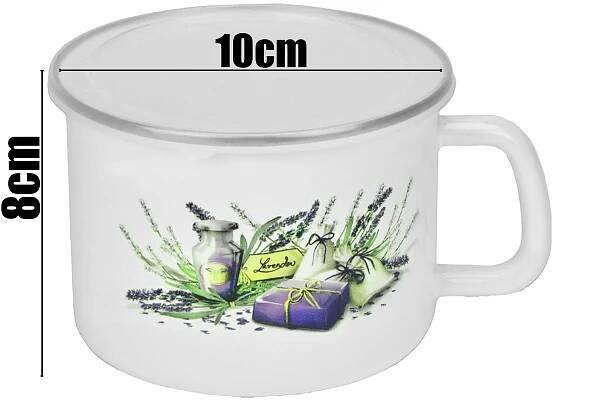 HRNEK KOVOVÝ SMALTOVANÝ 0.5L 500 ml TURISTICKÝ S VÍKEM Kód výrobce 5902645010374