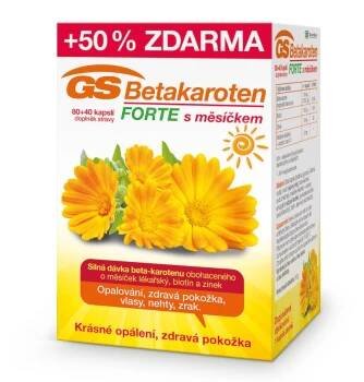 GS Betakaroten Forte s měsíčkem 80+40 kapslí