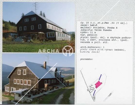 Archa Krkonoš - Objekt - Pec čp. 15 Bílá labuť 