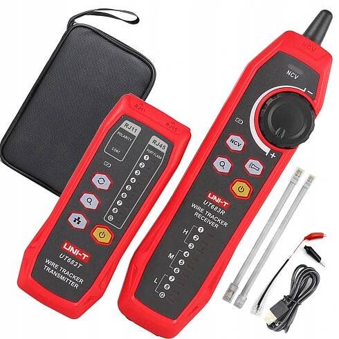 UT-683KIT měřič Vyhledávač párů kabelů TESTER RJ11 NCV => Li-ion 1050 mAh za 1276.00CZK - Allegro