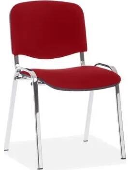 Jednací židle uklidshop Konferenční židle Viva, chromované nohy, Červená