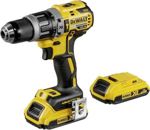 DeWALT DCD796D2-QW vrtačka Rychloupínací Černá, Žlutá 1,6 kg