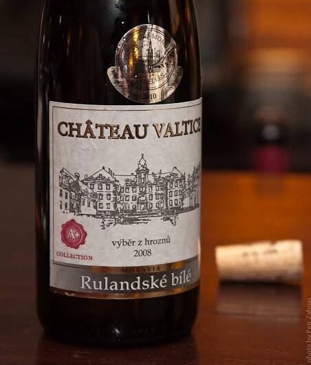 Víno Rulandské bílé (A+ Collection) 2008, výběr z hroznů, CHÂTEAU VALTICE - Vinné sklepy Valtice