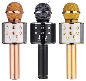 portable speakers with microphone Ws858 wireless karaoke microphone ...