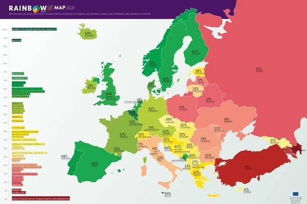 Poland ranked as worst country in EU for LGBT people for second year running