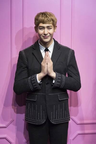 Wax figure of Nichkhun, the South Korean singer and actor from the popular boy band 2PM, on display at Madame Tussauds Hong Kong