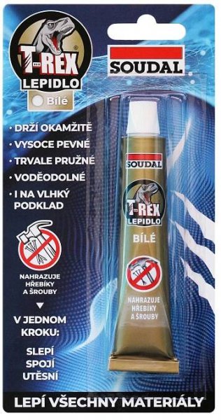 Soudal T-REX Lepidlo bílé; 25 ml