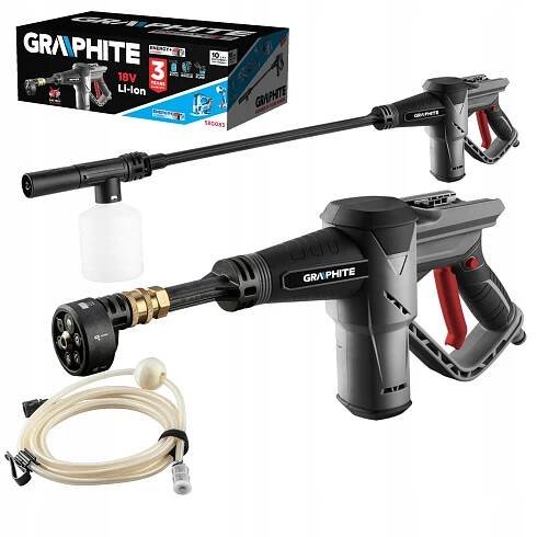 GRAPHITE TLAKOVÝ ČISTIČ 18V 24 bar TRYSKA LANCA PIANOWNICA za 1810 Kč ...