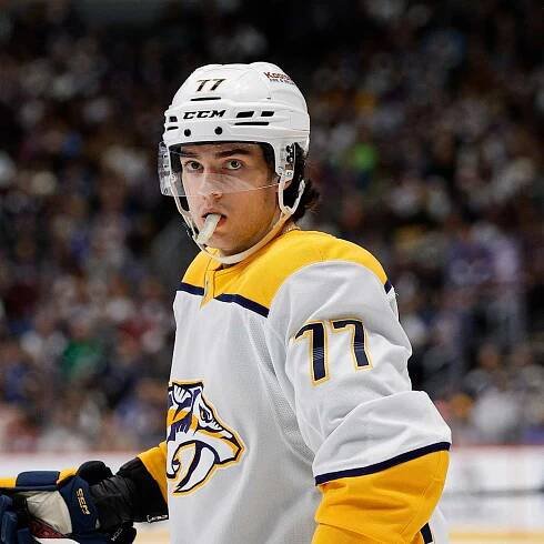 Measuring the concern level for Unsigned RFA Luke Evangelista and Nashville Predators