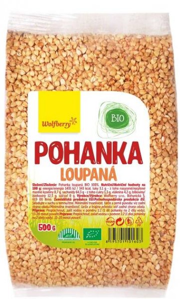 Wolfberry Pohanka loupaná BIO 500 g