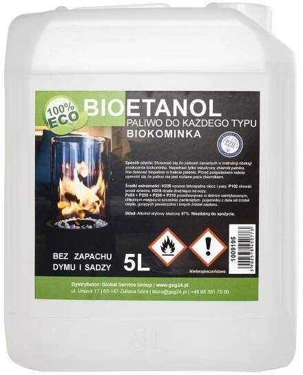 Bioalkohol bioethanol BIO palivo do biokrbu 5L