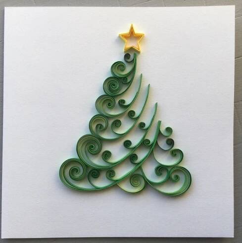 DIY Quilled Christmas Tree
