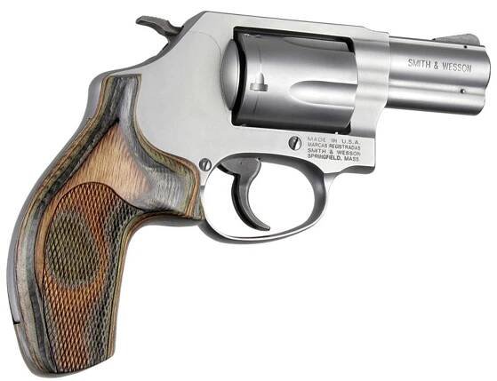 Střenky Hogue Smith & Wesson J rám round butt Lamo Camo zdrsněné bez vybrání pro prsty