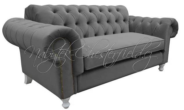 Pohovka Chesterfield Rosemary 2místná, plyš, látka