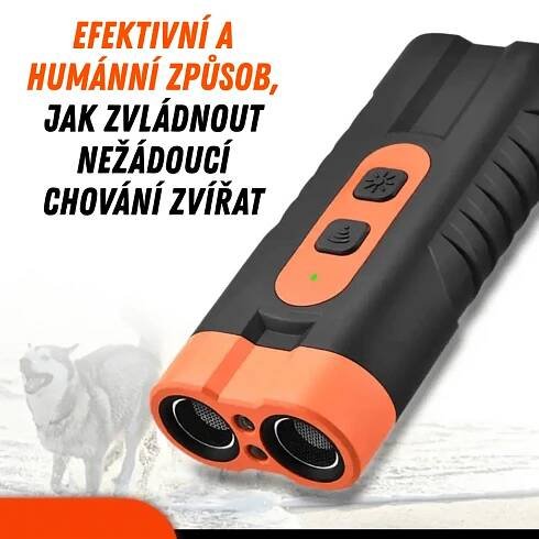 Dual-Head Ultrasonic Dog Repeller Ultrazvukový odpuzovač psů - tibabu.cz