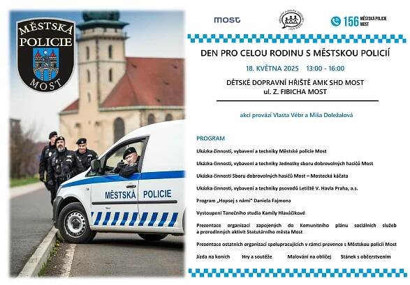 Strážníci chystají Den pro rodinu s Městskou policií Most. Už na tuto neděli - e-Mostecko.cz
