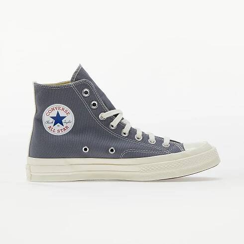 Pánské tenisky a boty Converse x Comme des Garcons PLAY Chuck 70 Hi Steel Gray/ Egret