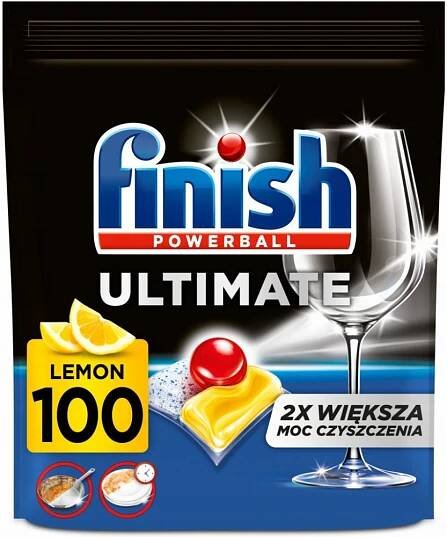 Finish Powerball Ultimate All in 1 Lemon Sparkle kapsle do myčky nádobí 100 ks 1290 g