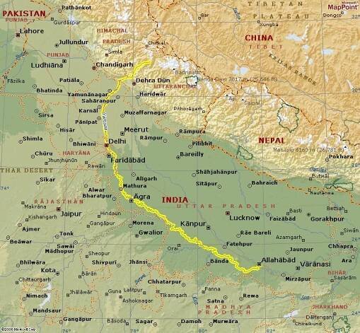 Yamuna Watershed Map