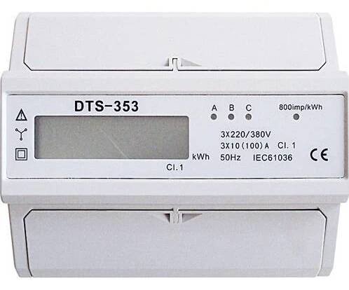 Třífázový elektroměr na DIN lištu s LCD displejem AMT DST 353-1L