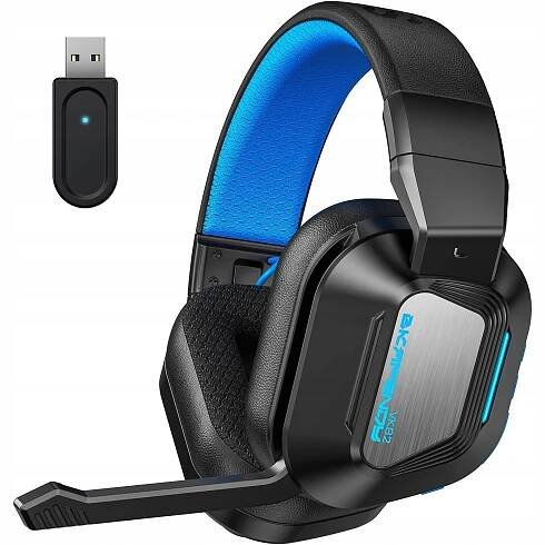 SKAPENDY Bezdrátová herní PC sluchátka PS4 PS5 RGB 50H+