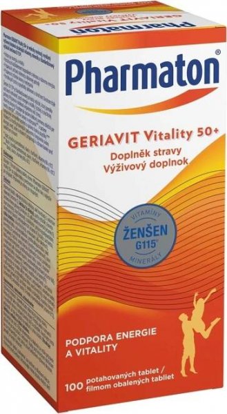 Pharmaton Geriavit Vitality 50+ 100 tablet