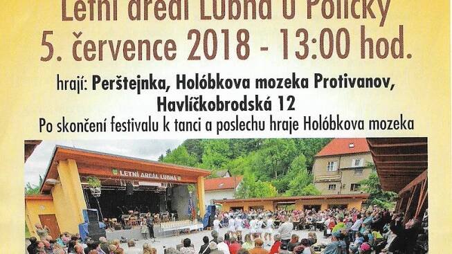 Lubenská křídlovka. V červenci proběhne u Poličky tradiční festival dechovky