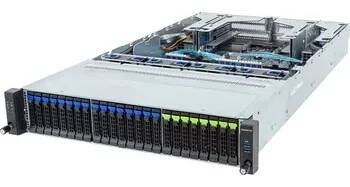 Server Gigabyte R283-S92 AAJ3, RACK 2U, DP, 4Gen. Intel Xeon Scalable, 8x2.5" NVMe + 16x2.5" SATA/SAS, 2xGbE, Red. PSU, IPMI