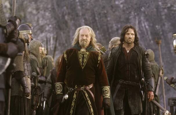 Théoden a Aragorn