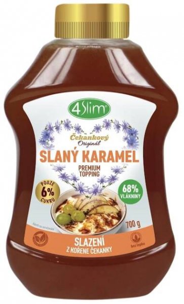 4Slim Čekankový topping slaný karamel 700g