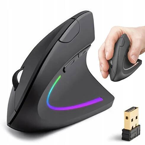 BEZDRÁTOVÁ MYŠ ERGONOMICKÁ VERTIKÁLNÍ MYŠ VERTIKÁLNÍ MYŠ PRO PC