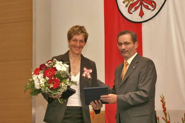 Ministerpräsident a.D. Matthias Platzeck mit Kathrin Boron