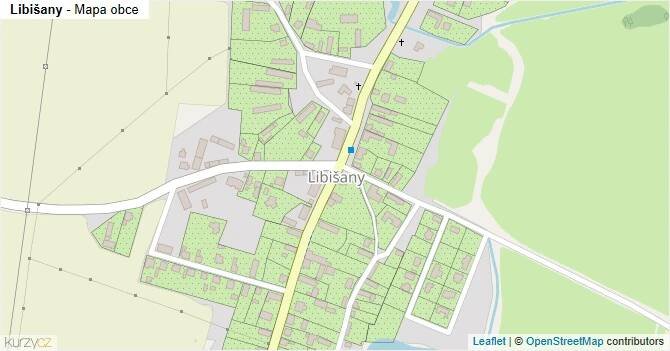 Libišany - mapa obce