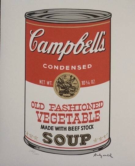 Andy WARHOL - Campbell's Soup II - Old Fashioned Vegetable - Výtvarné umění