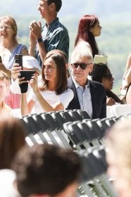 Harrison Ford and Calista Flockhart attend son Liam's graduation