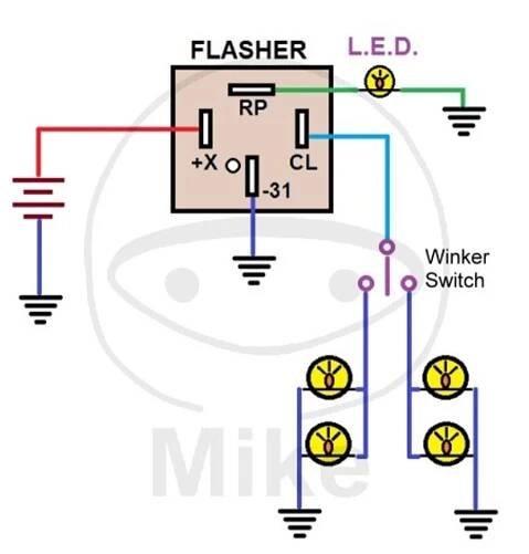 Přerušovač blinkrů JMP elektronický 12V 4pólový