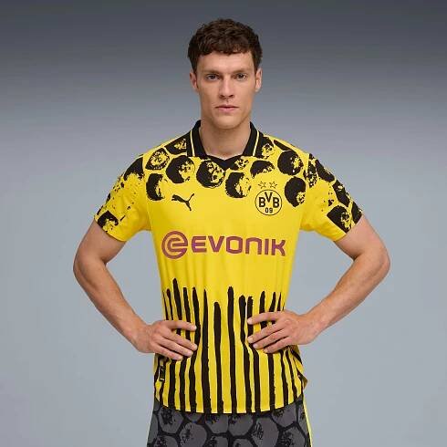KIDSUPER x BORUSSIA DORTMUND Authentic Jersey Men, Faster Yellow-PUMA Black, large