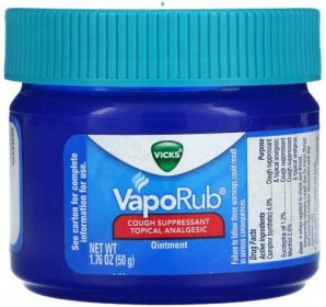 Vicks, VapoRub, Cough Suppressant Topical Analgesic Ointment, 1.76 oz (50 g) 