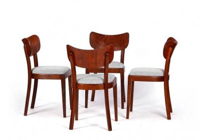 [ 4002 ] Zrenovované jídelní židle TON, 4 kusy. - Nábytek