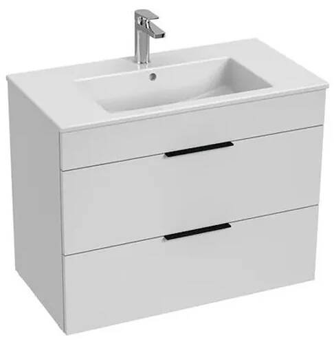 JIKA Cube Skříňka se 2 zásuvkami s umyvadlem 80 x 43 cm bílá