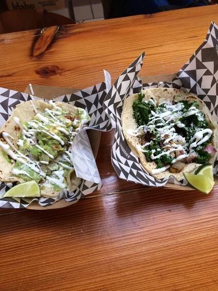 I made sure my last meal in America was tacos with lots of guacamole (we got them from Brooklyn Tacos in the Essex Market in the LES). 