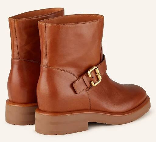 Chloé Biker Boots CODDINGTON: 27T GINGER BROWN