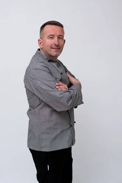 Kuchařský rondon EGOchef Albert Galles (šedé káro)