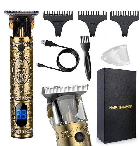 BARBERSKÝ ZASTŘIHOVAČ RESUXI „GOLD MASTER“ S PŘÍSLUŠENSTVÍM A PŘESNÝMI ČEPELEMI
