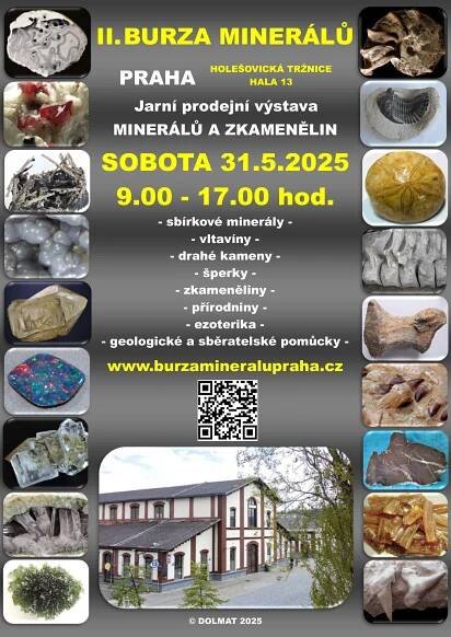 Burzy minerálů 2025 - Přehled výstav a veletrhů v ČR