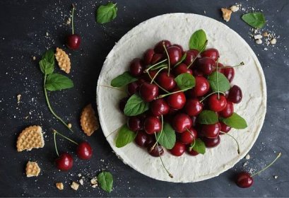 Nepečený cheesecake s třešněmi - My Cooking Diary