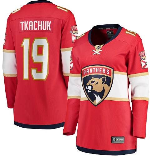 Women's Florida Panthers Gustav Forsling Fanatics Red Home Breakaway Player Jersey