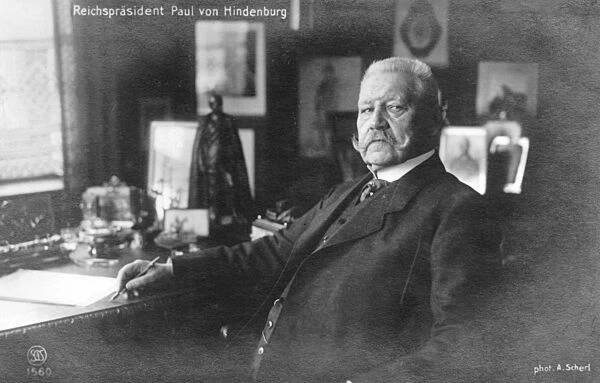 Weimarer Republik - Paul von Hindenburg 1925