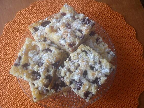 Recept: Rychlý třešňový koláč s drobenkou- jako kynutý